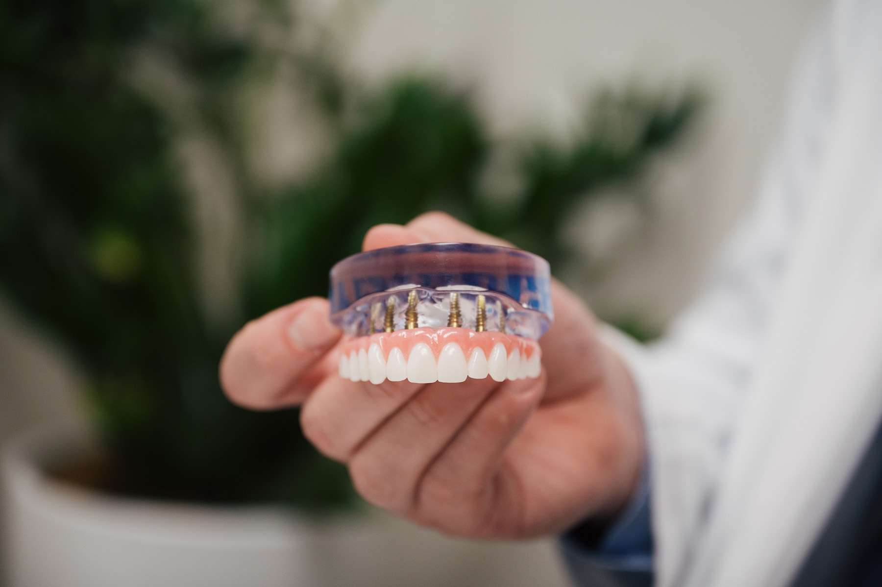 Dental implant results at Casco Bay Smiles
